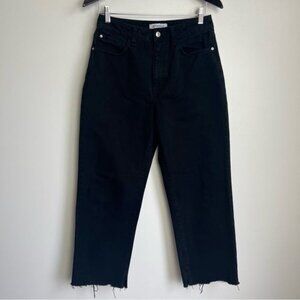 WeWoreWhat Raw Hem Jeans Black - 28